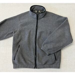 Eddie Bauer Polartec Gray Full-Zip Fleece Jacket- Men's Medium